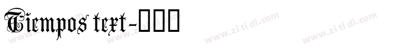 Tiempos text字体转换